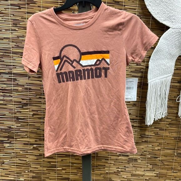 Marmot Coastal T-Shirt Rosewood‎ Pink Size Small - Picture 2 of 3